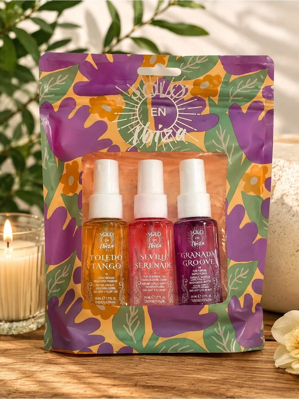 Sol de Ibiza Fragrance Mist Trio Set – Toledo Tango, Seville Serenade & Granada